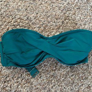 J.Crew Emerald Green Bandeau Top, 34A